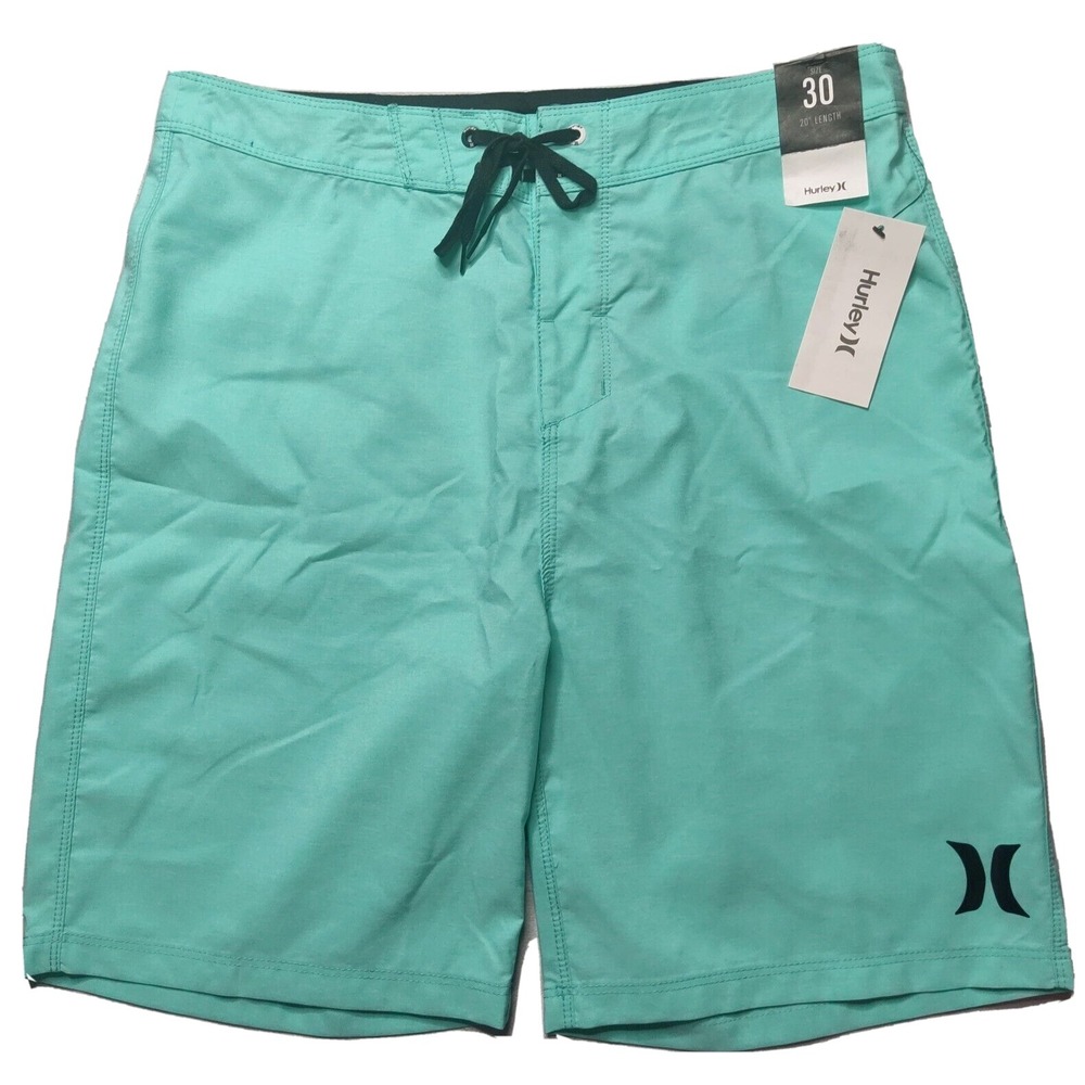 HURLEY Men Size 30 Aura Green One & Only Cross Dye 8" Inseam Board Shorts NEW